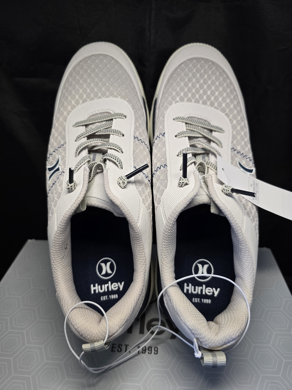 New Hurley Exeter Men's Size 11 Casual Lace-up Sneakers Shoes, Gray, Grade A